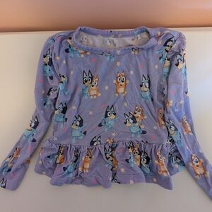 Little Sleepies Bluey Play Peplum Shirt | 3T